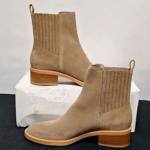 Dolce Vita Farlin Mushroom Taupe Chelsea Ankle Boots Booties 9 9.5